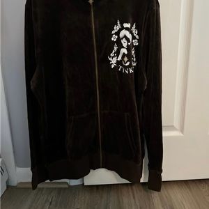 Velour tinkerbell track jacket